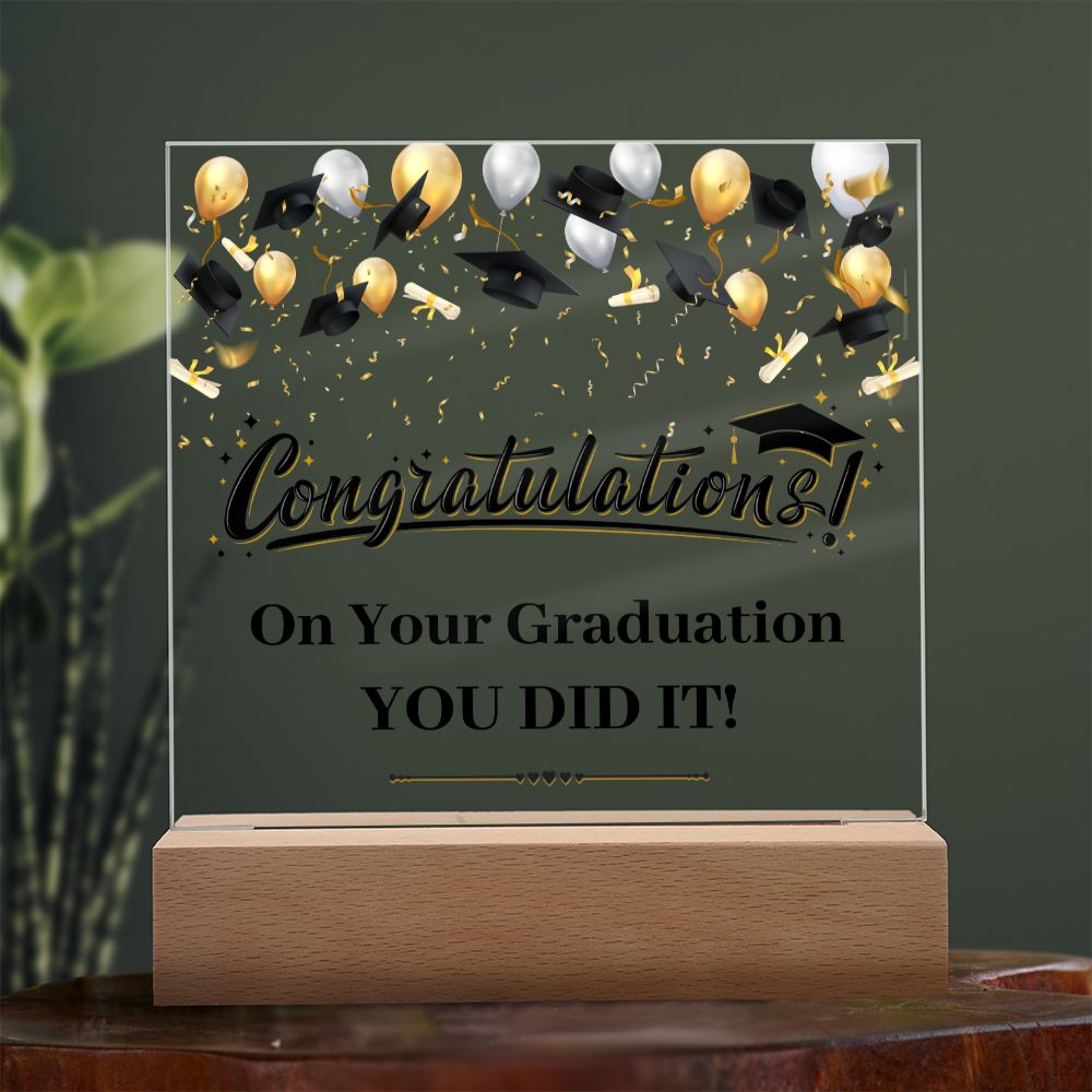 Congratulation On Your Graduation - Square Acrylic Plaque