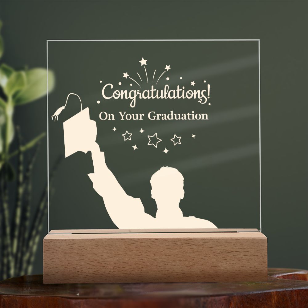 Congratulation On Your Graduation - Square Acrylic Plaque
