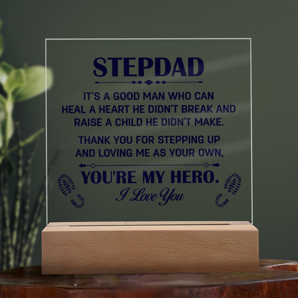 To My Stepdad - Square Acrylic Plaque