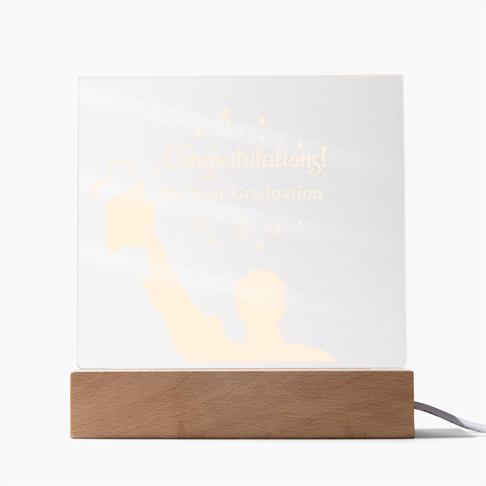 Congratulation On Your Graduation - Square Acrylic Plaque