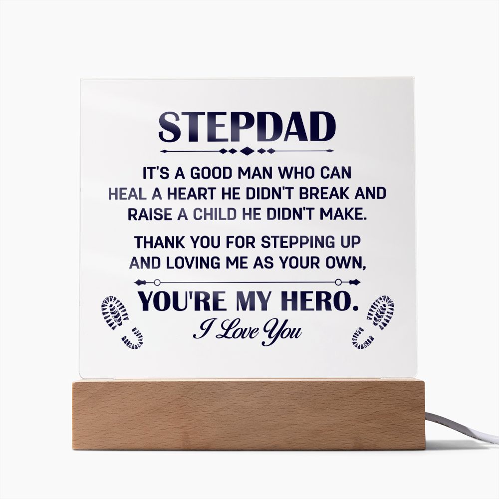 To My Stepdad - Square Acrylic Plaque