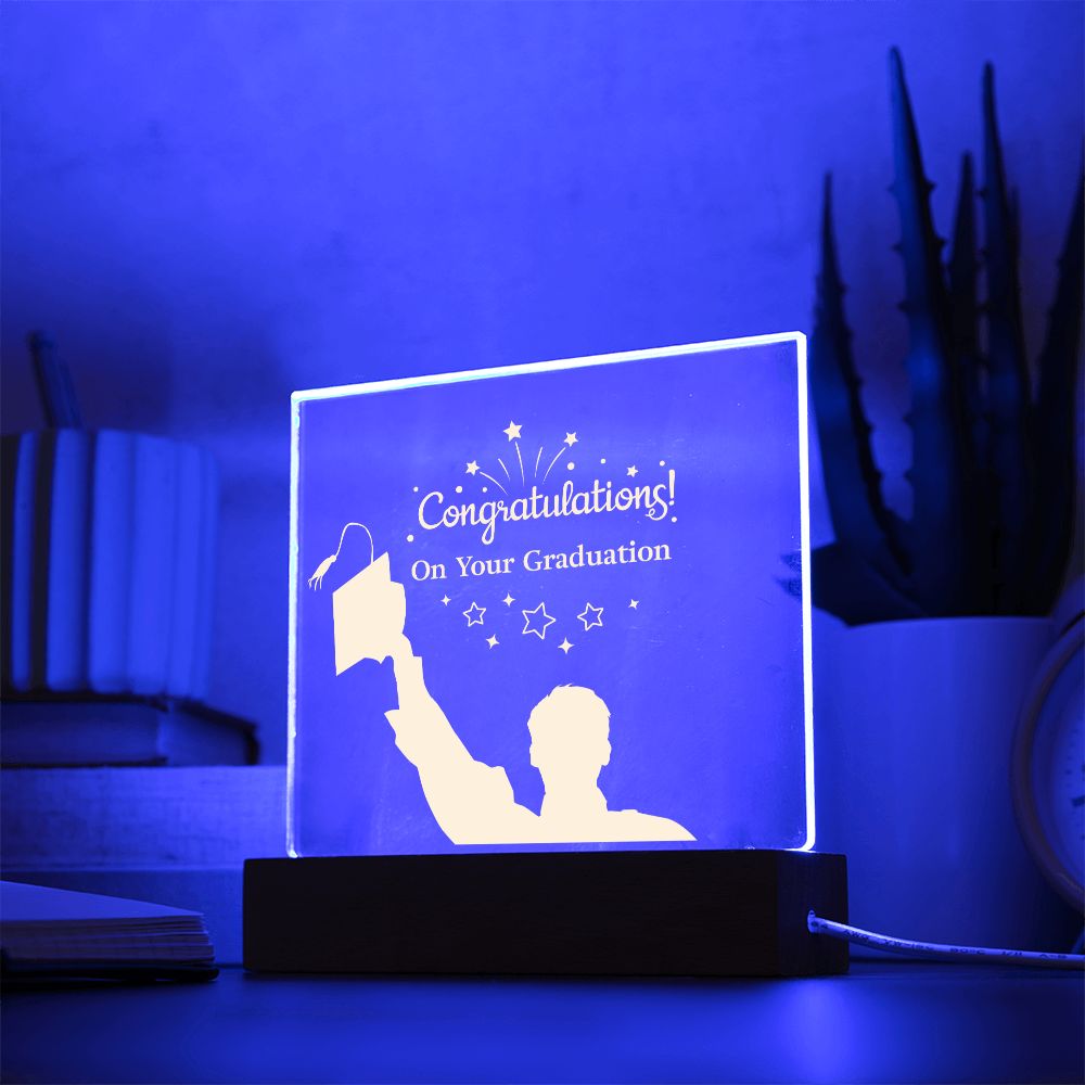 Congratulation On Your Graduation - Square Acrylic Plaque