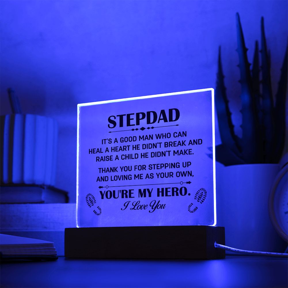 To My Stepdad - Square Acrylic Plaque