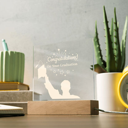 Congratulation On Your Graduation - Square Acrylic Plaque