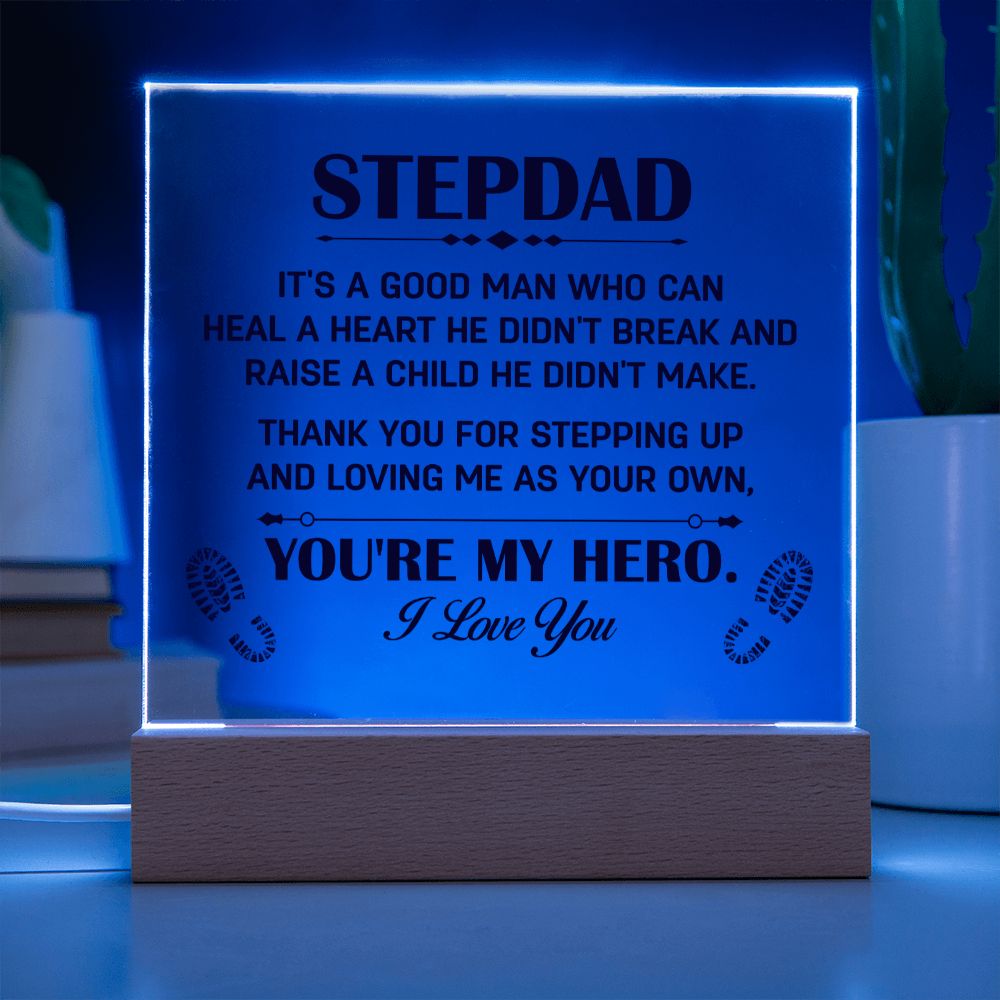 To My Stepdad - Square Acrylic Plaque