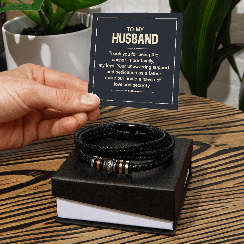 To My Husband - Love You Forever Bracelet
