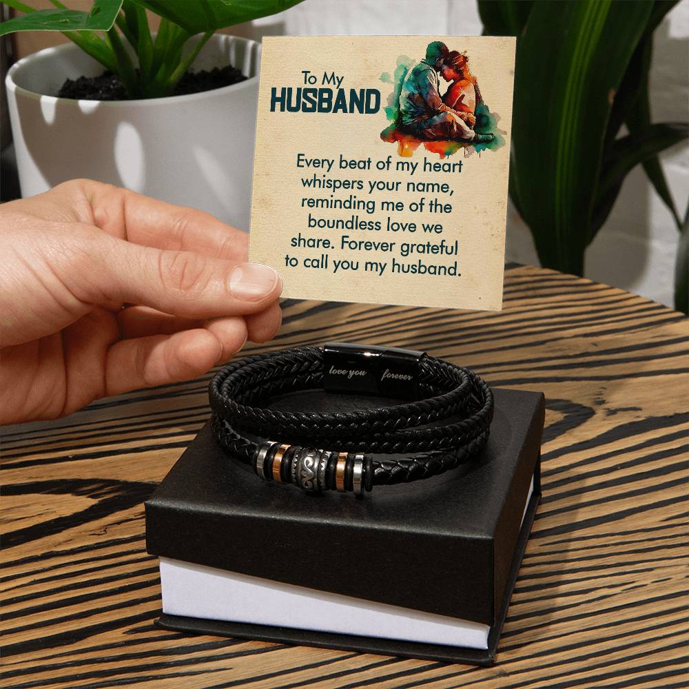 To My Husband - Love You Forever Bracelet