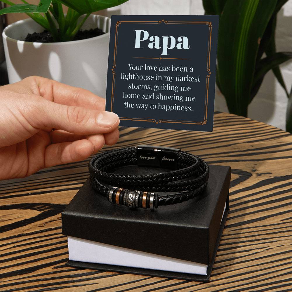 To My Papa - Love You Forever Bracelet