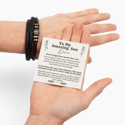 To My Amazing Son - Love You Forever Bracelet