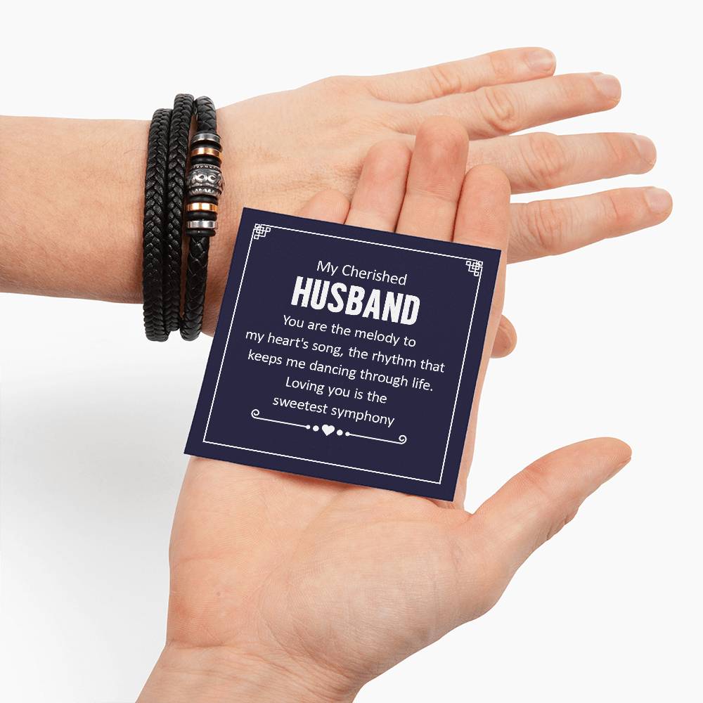 To My Cherished Husband - Love You Forever Bracelet