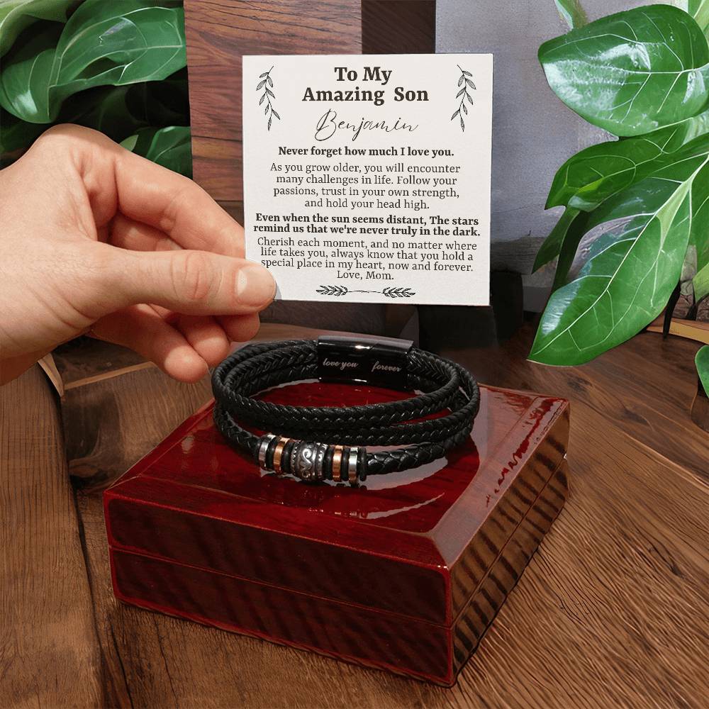 To My Amazing Son - Love You Forever Bracelet