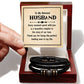 To My Beloved Husband - Love You Forever Bracelet