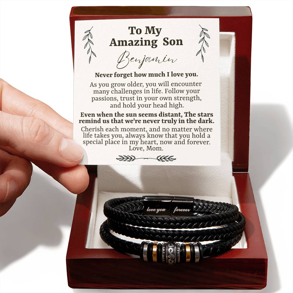 To My Amazing Son - Love You Forever Bracelet