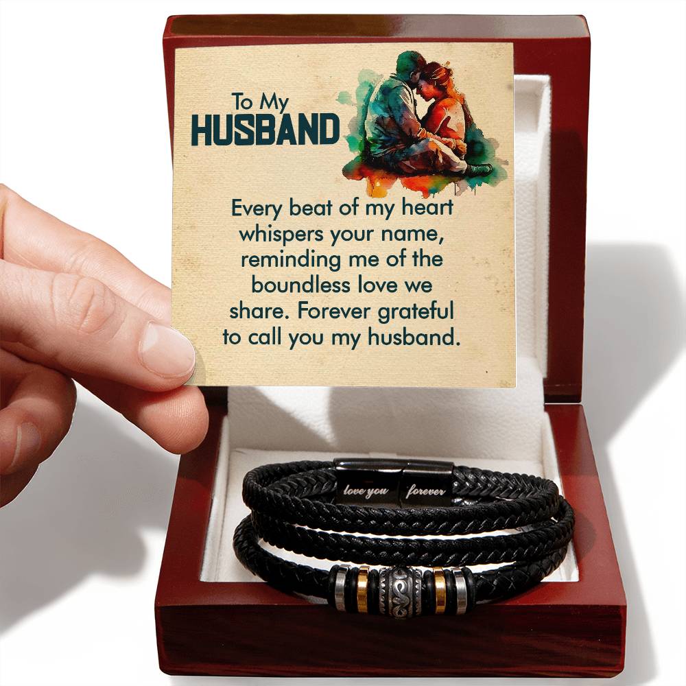 To My Husband - Love You Forever Bracelet