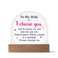 To My Wife - Acrylic Dome