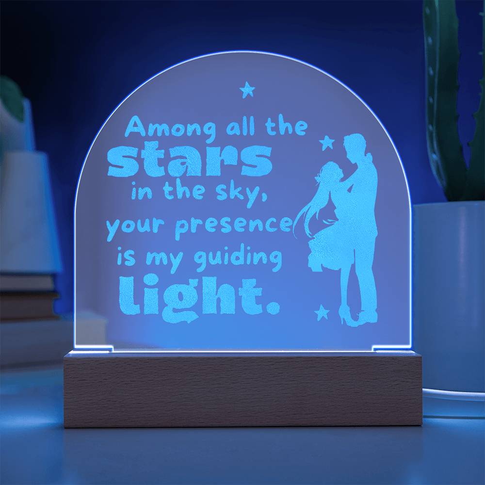 Among All The Stars - Engraved Acrylic Plaque