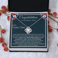 US Citizenship Gift, Personalized American Citizenship Card with Necklace, Immigration USA Becoming American, Congrats New US Citizen Card