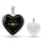 To My Amazing Mom - Heart Engraved Necklace