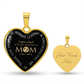 To My Amazing Mom - Heart Engraved Necklace