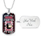 Army Dad Freedom Fighter - Luxury Military Necklace