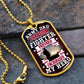 Army Dad Freedom Fighter - Luxury Military Necklace