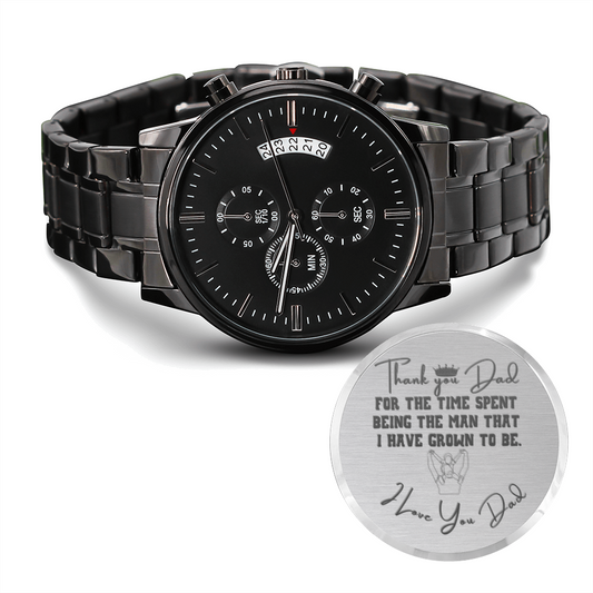I Love You Dad - Engraved Watch - Gift From Son