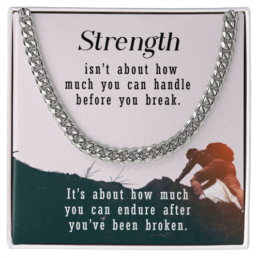Encouragement Card - Cuban Link Necklace
