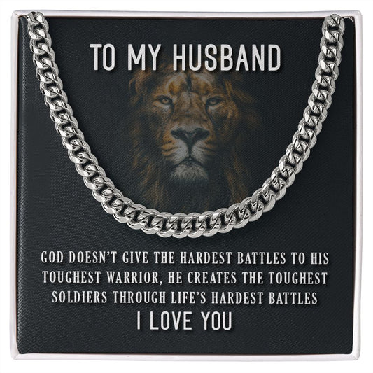 To My Husband - Cuban Link Necklace
