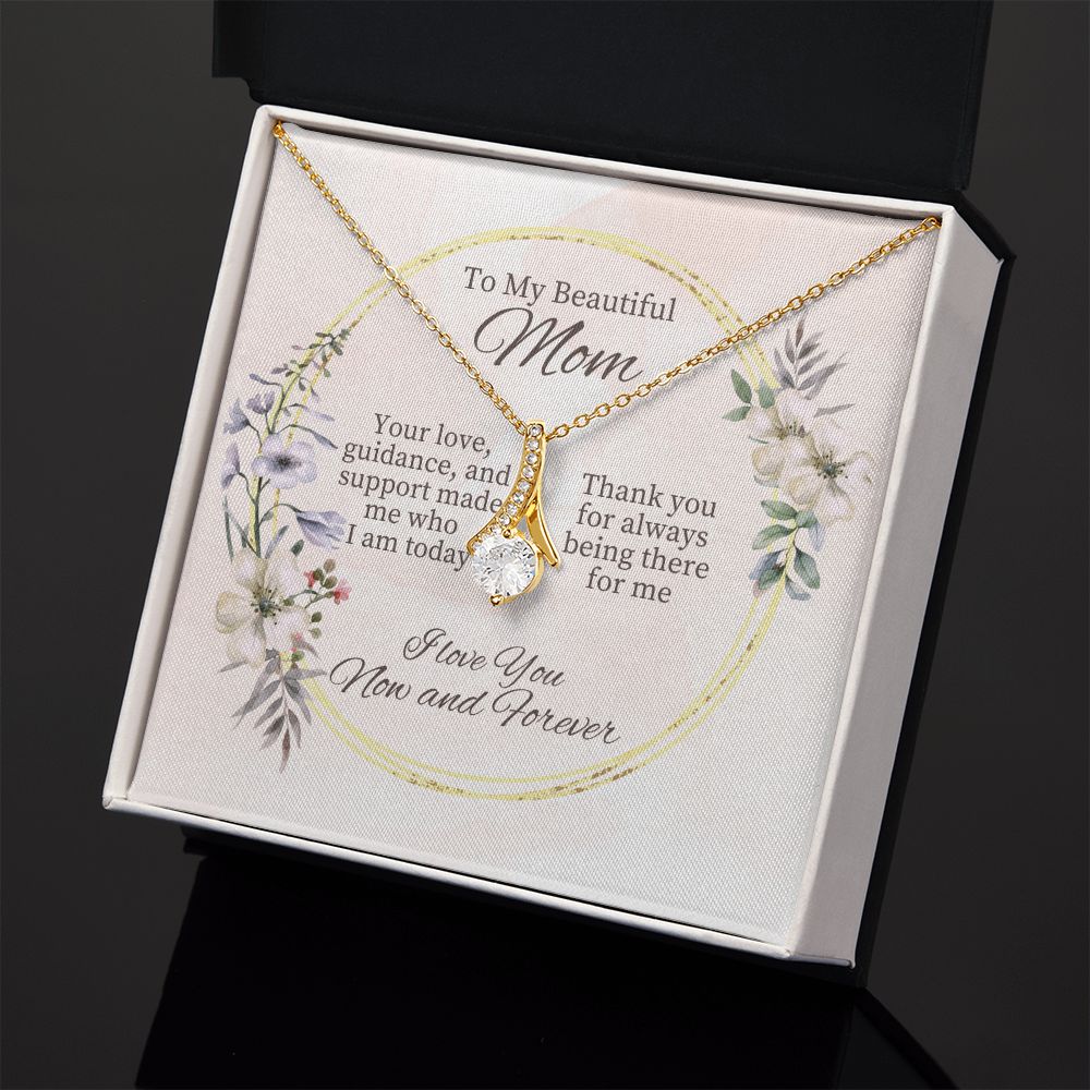 To My Beautiful Mom - Alluring Beauty Necklace