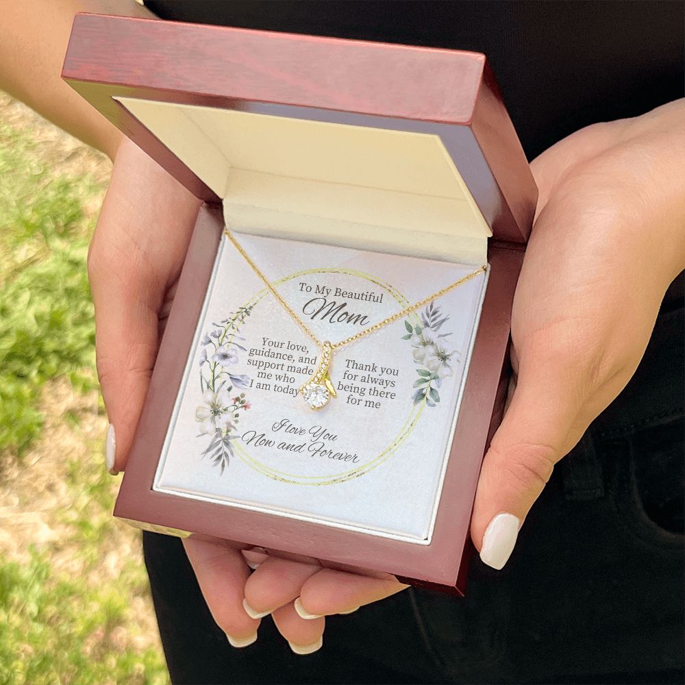 To My Beautiful Mom - Alluring Beauty Necklace