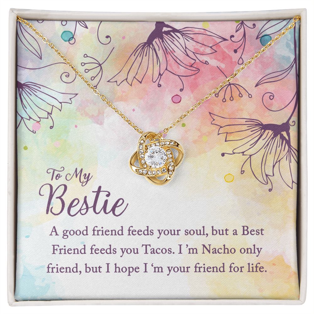 To My Bestie - Love Knot Necklace