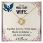 To My Military Wife - Love Knot Necklace