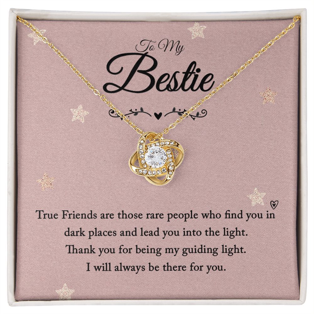 To My Bestie - Love Knot Necklace