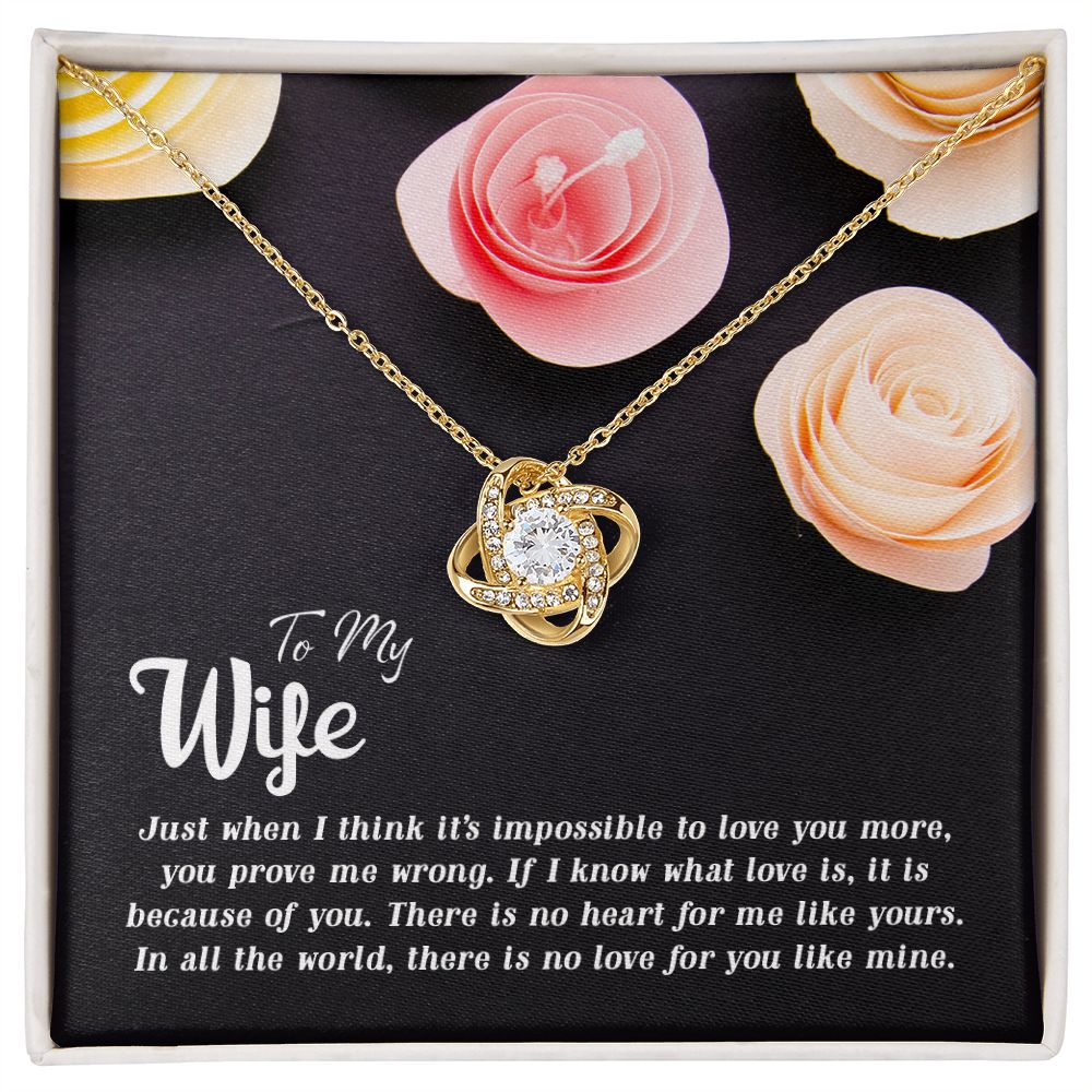 To My WIfe - Love Knot Necklace