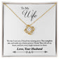 To Wife From Husband - Love Knot Necklace
