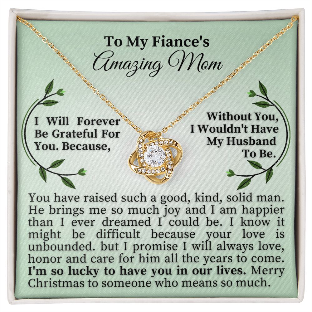 To My Fiance's Amazing Mom - Love Knot Necklace
