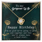 To My Gorgeous Wife - Love Knot Necklace