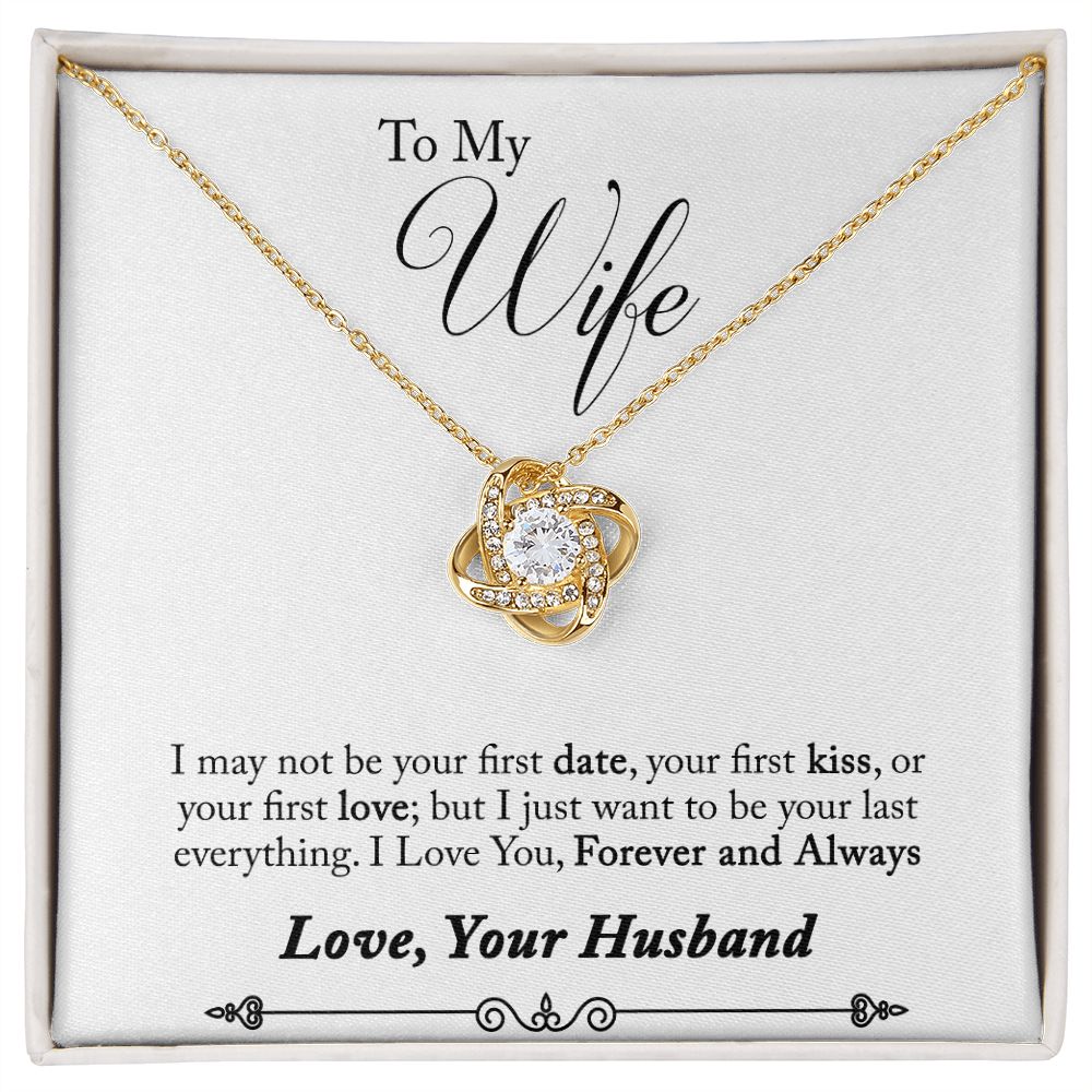 To My Wife - Love knot Necklace