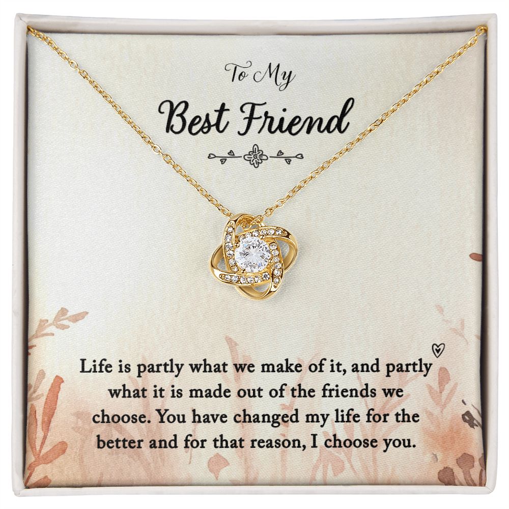 To My Best Friend - Love Knot Necklace