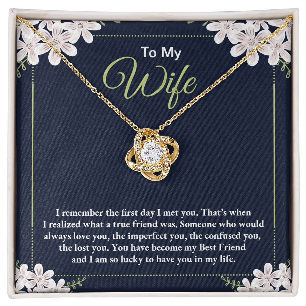 To My WIfe - Love Knot Necklace