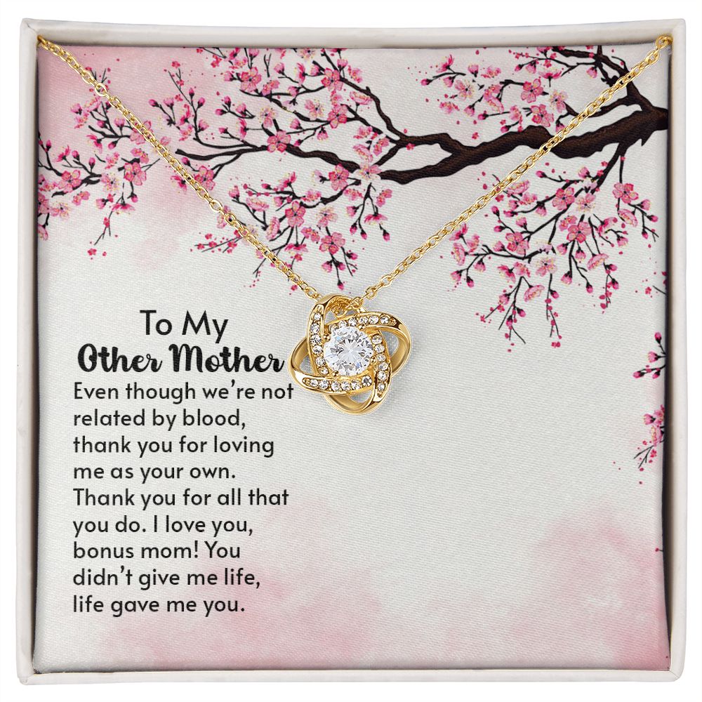 To My Other Mother -  love knot Necklace