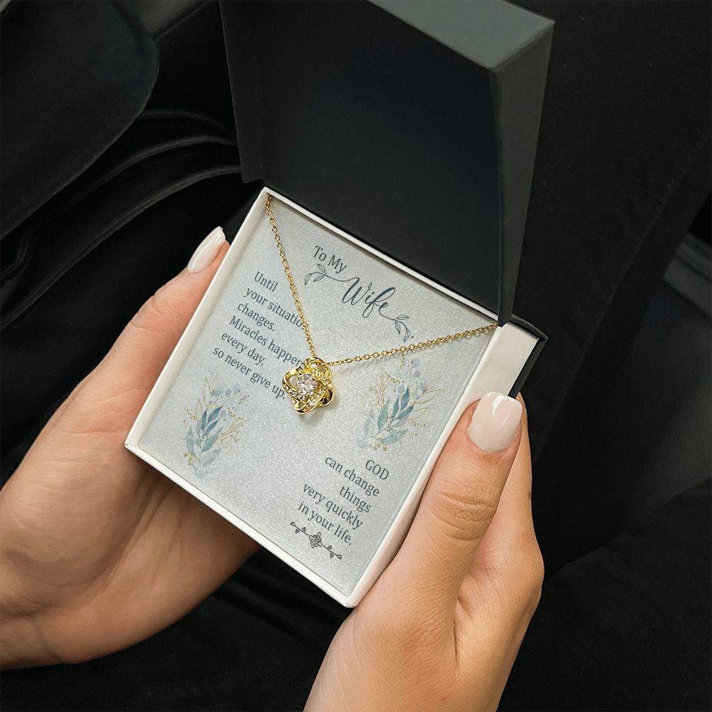 To My WIfe - Love Knot Necklace