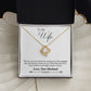 To Wife From Husband - Love Knot Necklace