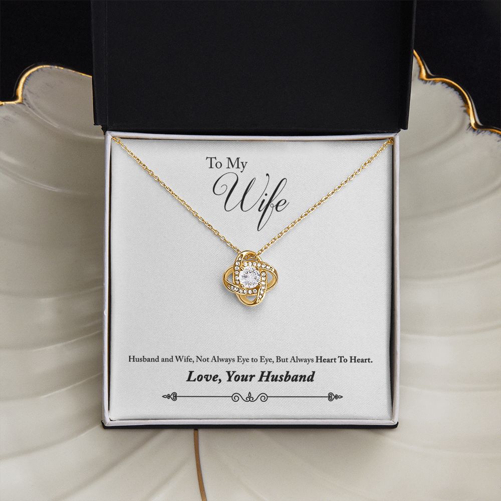 To Wife From Husband - Love Knot Necklace