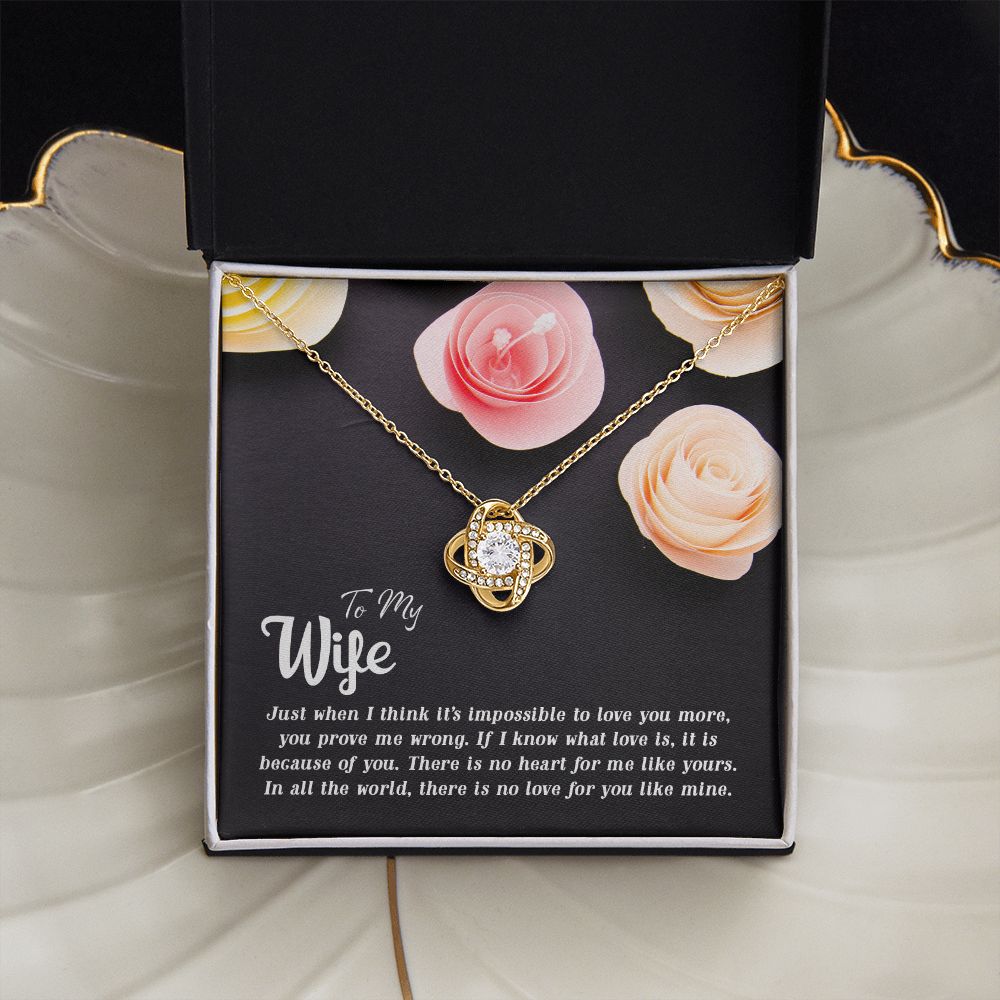 To My WIfe - Love Knot Necklace
