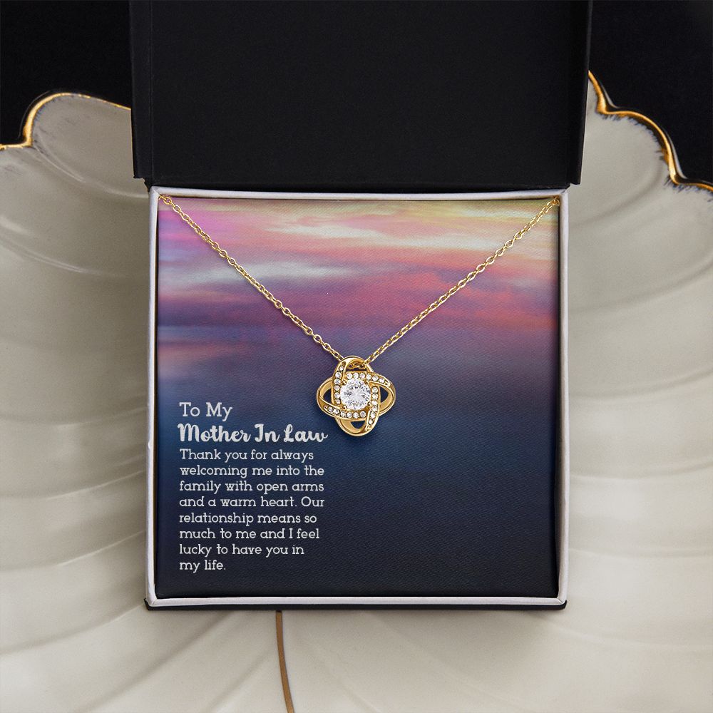 To My My Mother in Law - Love Knot Necklace