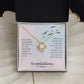 To My Daughter from Mom or Dad - Love Knot Necklace