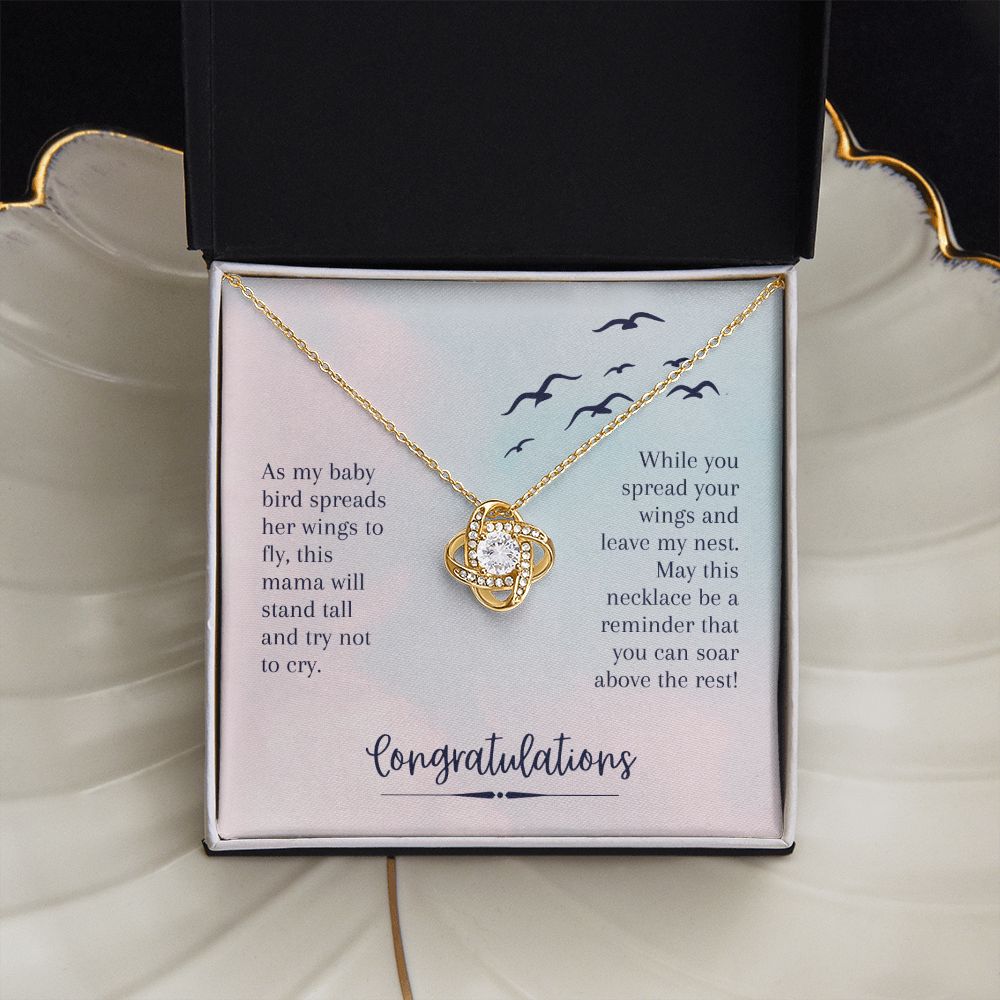 To My Daughter from Mom or Dad - Love Knot Necklace