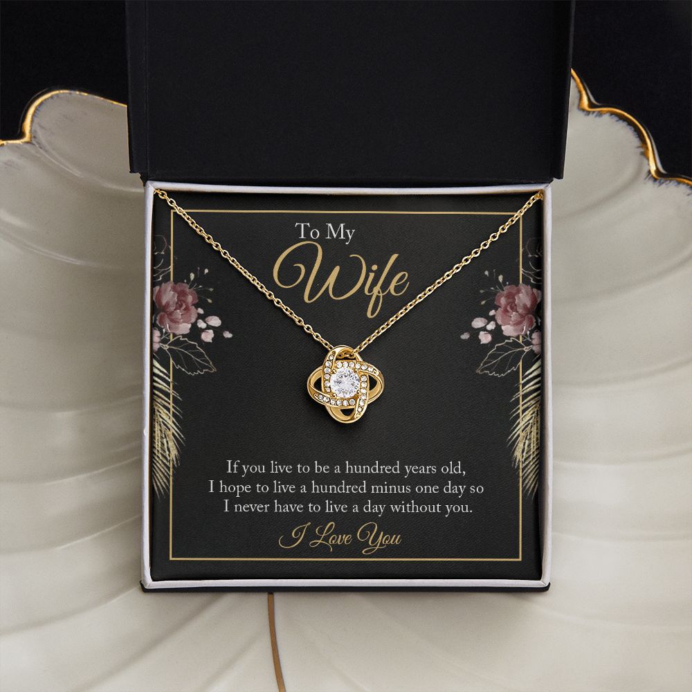 To My WIfe - Love Knot Necklace