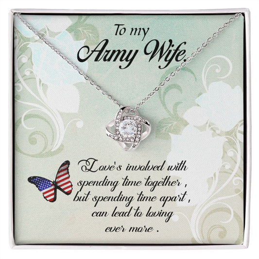 To My Army Wife - Necklace for Army Wife